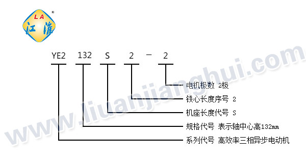 YE2三相異步電動機_型號意義說明_六安江淮電機有限公司